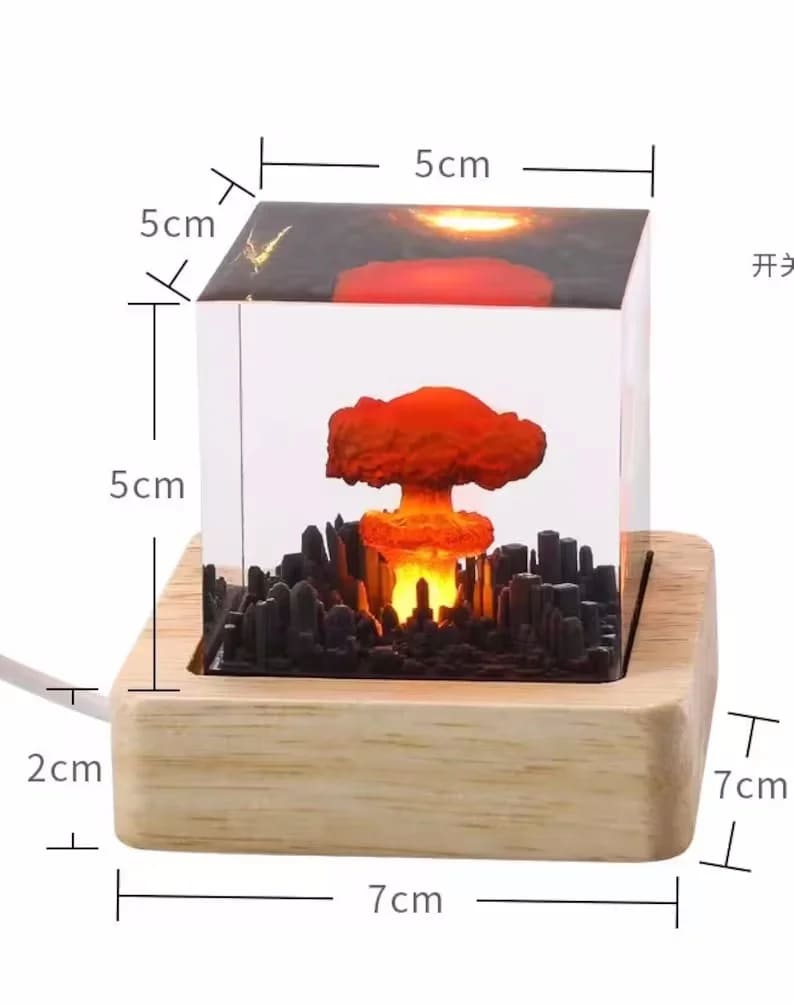 Atomic Bomb Resin Lamp （ Best Gift 🎁 ） shark resin lamp, resin lamp, resin lamps, shark light, desk lamps amazon, best desk lamp, best desk light, side table lamps for bedroom, shark resin lamp, shark led light, coolest table lamps, Shark Lamp, epoxy lamp, Shark decor, Shark lamp US, Unique lamp designs