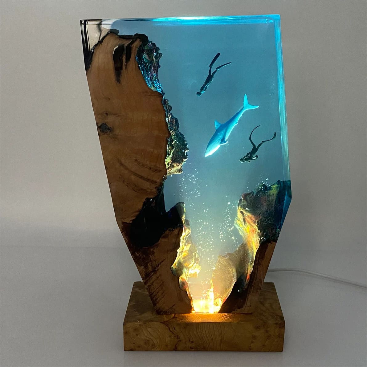 Whale and Diver Resin Night Light（ Best Gift 🎁 ） shark resin lamp, resin lamp, resin night light, resin lamps, shark light, desk lamps amazon, best desk lamp, best desk light, side table lamps for bedroom, shark resin lamp, shark led light, coolest table lamps, Shark Lamp, epoxy resin lamp, epoxy lamp, Shark decor, Shark lamp US, Unique lamp designs, dolphin night light, driftwood epoxy lamp, diver epoxy lamp, epoxy lights