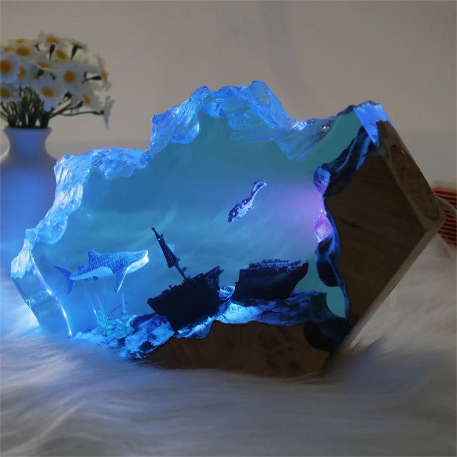 Whale Shark Night Light, Perfect Gift For Diving Enthusiasts, Table Lamp For Unique Home（ Best Gift 🎁 ） shark resin lamp, resin lamp, resin night light, resin lamps, shark light, desk lamps amazon, best desk lamp, best desk light, side table lamps for bedroom, shark resin lamp, shark led light, coolest table lamps, Shark Lamp, epoxy resin lamp, epoxy lamp, Shark decor, Shark lamp US, Unique lamp designs, dolphin night light, driftwood epoxy lamp, diver epoxy lamp, epoxy lights