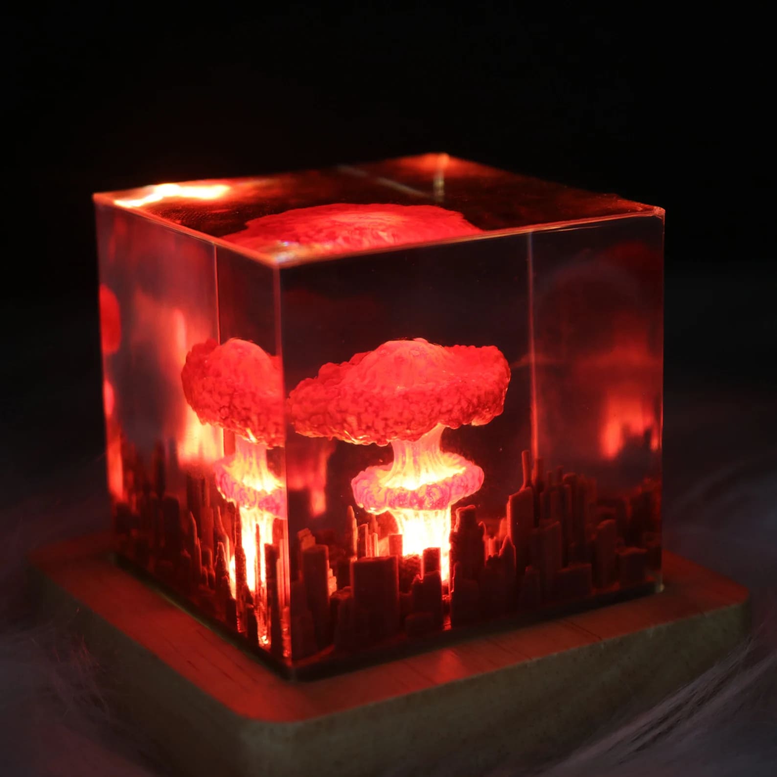 Atomic Bomb Resin Lamp （ Best Gift 🎁 ） shark resin lamp, resin lamp, resin lamps, shark light, desk lamps amazon, best desk lamp, best desk light, side table lamps for bedroom, shark resin lamp, shark led light, coolest table lamps, Shark Lamp, epoxy lamp, Shark decor, Shark lamp US, Unique lamp designs