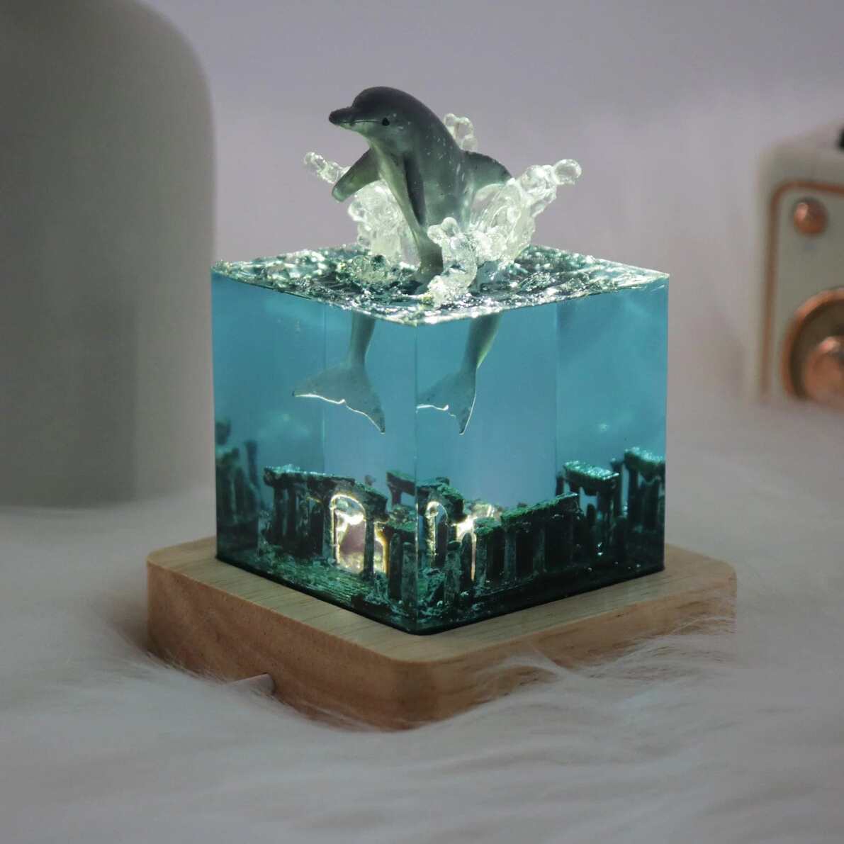 Marine Resin Whale Cube Ornament（ Best Gift 🎁 ） shark resin lamp, resin lamp, resin night light, resin lamps, shark light, desk lamps amazon, best desk lamp, best desk light, side table lamps for bedroom, shark resin lamp, shark led light, coolest table lamps, Shark Lamp, epoxy resin lamp, epoxy lamp, Shark decor, Shark lamp US, Unique lamp designs, dolphin night light, driftwood epoxy lamp, diver epoxy lamp, epoxy lights