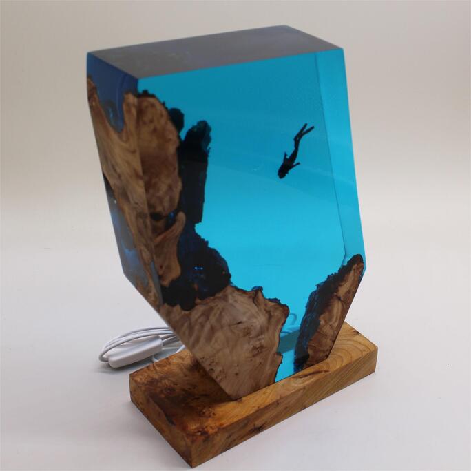 Wooden Blue Marine Resin Lamp（ Best Gift 🎁 ） shark resin lamp, resin lamp, resin night light, resin lamps, shark light, desk lamps amazon, best desk lamp, best desk light, side table lamps for bedroom, shark resin lamp, shark led light, coolest table lamps, Shark Lamp, epoxy resin lamp, epoxy lamp, Shark decor, Shark lamp US, Unique lamp designs, dolphin night light, driftwood epoxy lamp, diver epoxy lamp, epoxy lights