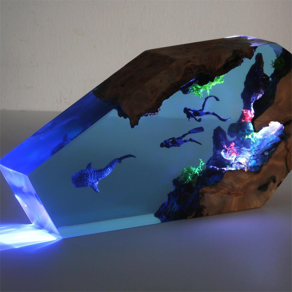 Whale Shark  Freestyle Diver Night Light （ Best Gift 🎁 ） shark resin lamp, resin lamp, resin night light, resin lamps, shark light, desk lamps amazon, best desk lamp, best desk light, side table lamps for bedroom, shark resin lamp, shark led light, coolest table lamps, Shark Lamp, epoxy resin lamp, epoxy lamp, Shark decor, Shark lamp US, Unique lamp designs, dolphin night light, driftwood epoxy lamp, diver epoxy lamp, epoxy lights